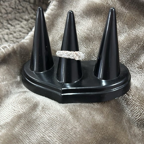 Rose Gold Plated Leopard Head Diamond Ring Open Adjustable Ring Fashion Jewelry - Picture 8 of 9